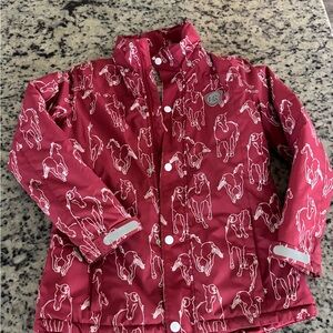 Red Horse Print Jacket